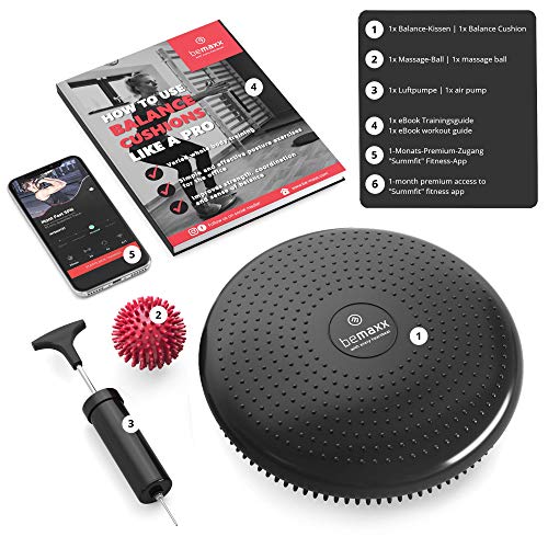 Almohadilla de Equilibrio Tabla Balance Pad Cojín Estabilidad + eBook de Entrenamiento | Rehabilitación Entrenador Ortopédico Fitness | Disco Propioceptivo Yoga Pilates Terapia Fisica Coordinación