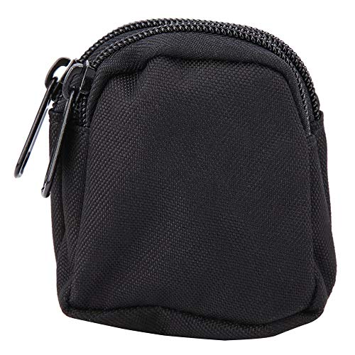 Alomejor Bolsa táctica para Colgar Deportes Mini Nylon Impermeable Bolsa Impermeable para la Cintura Bolsa de Almacenamiento portátil al Aire Libre(Black)