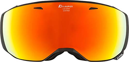 ALPINA ESTETICA Black Matt HM Red sph, Unisex-Adult, One Size