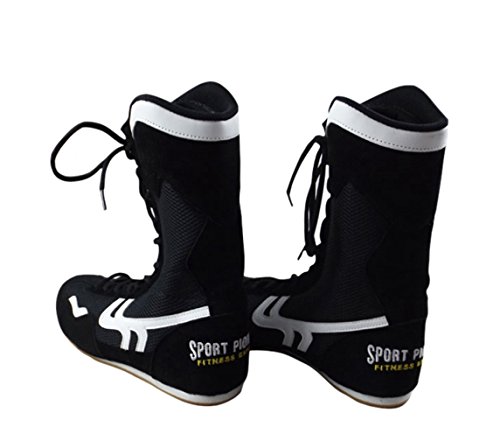 Alto Top Zapatos de Boxeo Boxeador Botas para Hombres Mujeres Niños