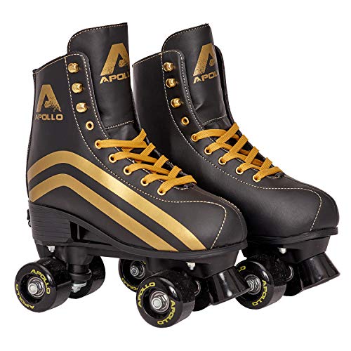 Apollo Patines de 4 Ruedas Clásicos, Patines para Niños, Adolescentes y Adultos, Patines de Niña y Patines de Mujer de Talla Ajustable, 3 Tamaños, Ajustables Talla 31 a 42