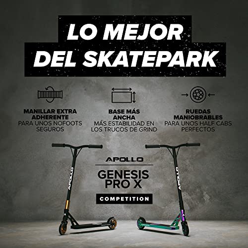 Apollo Stunt Scooter Genesis Pro - Stunt Scooter Pro robustos con rodamientos ABEC 9, Fun Scooter, Kick Scooter, Trick Scooter, Freestyle Scooter