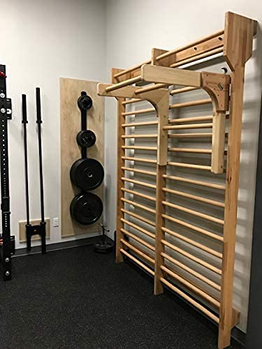 Artimex Adaptador con Barra de tracción y Barra de inmersión para espalderas, para Gimnasia y Fitness, código 248-madera