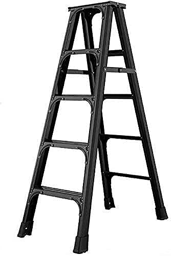 Asan Taburete con peldaños Escalera de extensión telescópica Escalera de Aluminio Escalera Extensible Escalera Industrial Plegable para Loft Escaleras de andamio Multiusos Escalera de Servicio pesad