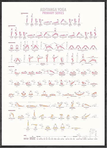 Ashtanga Yoga Poster Ejercicio Gimnasio Yoga Ashtanga Gráfico Instalación Salud Poster Yoga Ashtanga Pared Arte Yoga Ashtanga Pintura Salon Salon Yoga Inicio Gimnasio Decoracion K11195