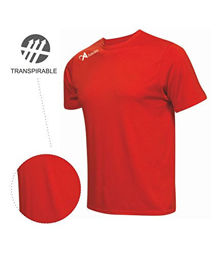 Asioka 130/16 Camiseta Deportiva, Unisex Adulto, Rojo, M