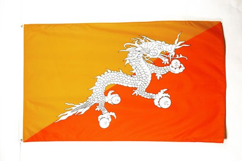 AZ FLAG Bandera de BUTÁN 150x90cm - Bandera BUTANÉSA 90 x 150 cm