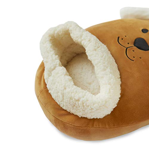 Balvi Calienta pies Woof! Color marrón Mantén Calientes Tus pies Bolsa Suave y cómoda con diseño Dive