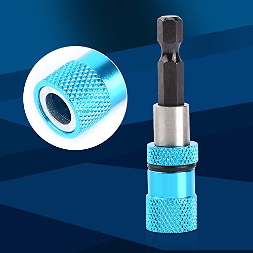 Barra de extensión de portapuntas para destornillador de taladro eléctrico 1/4 in Vástago de acero inoxidable Vástago hexagonal Longitud de desmontaje magnético 60 mm