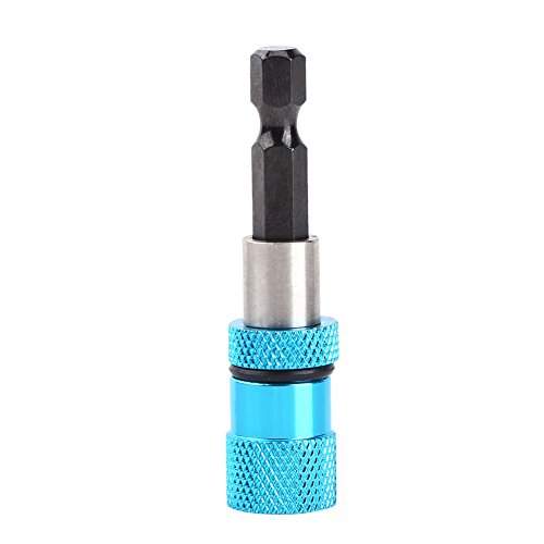 Barra de extensión de portapuntas para destornillador de taladro eléctrico 1/4 in Vástago de acero inoxidable Vástago hexagonal Longitud de desmontaje magnético 60 mm