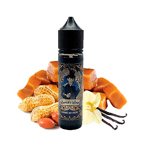 BARRICK´S BREW, liquido para vapear CARAMEL NUT,Dulce de crema de almendras garrapiñadas con vainilla. 50 ml. sin nicotina, prohibida la venta a MENORES DE 18 AÑOS.