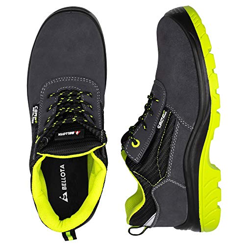 Bellota 7231040S1P Zapato de seguridad, Negro, Verde, 40 EU