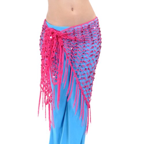 BellyLady Cinturón para danza del vientre, Pañuelo triangular egipcio, Accesorio para danza del vientre