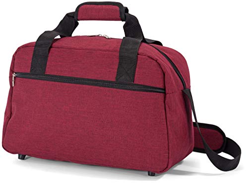 Benzi Bolsa de Viaje 40 x 25 x 20 cm Tamaño Equipaje de Mano Ryanair (5528 Negro)