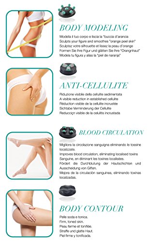 Beper - Masajeador 4 en 1 anticelulítico para Mujer, Masaje Infrarrojo, Triple Acción Circular, Tonificación y Reafirmación, Potencia Ajustable