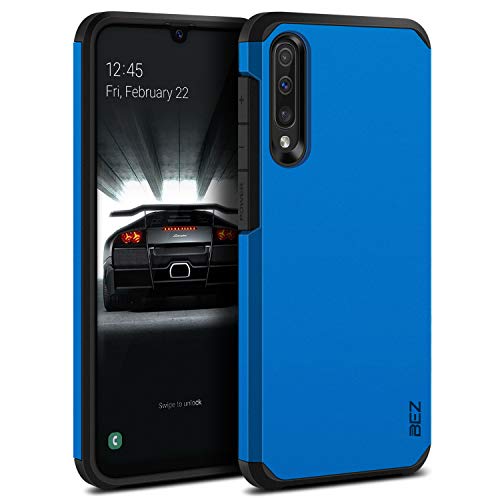 BEZ Funda Samsung A50, Samsung A30s, Carcasa Protectora para Samsung Galaxy A50 / A30s Antideslizante Ultra Híbrida Gota Protección, Cover Anti-Arañazos con Absorción de Choque Resistente, Azul