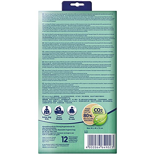 Biokat's XXL, bolsas desechables - Para colocar en el arenero para gatos - Cambio higiénico y sencillo de la arena para gatos, 12 unidades