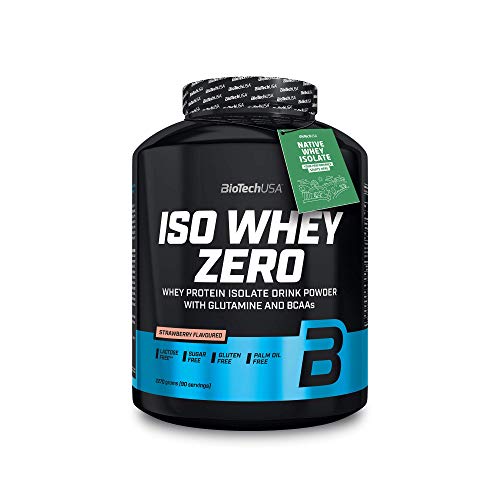 BioTechUSA Iso Whey Zero Premium Protein Isolat Polvo, 2270 g, fresa