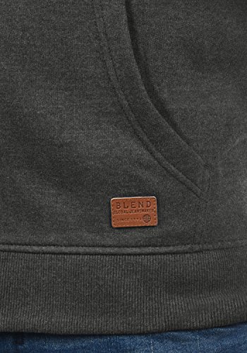 BLEND Arco Chaqueta Sudadera Jersey con Cuello Redondo, tamaño:M, Color:Charcoal (70818)