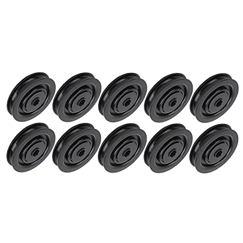 Bnineteenteam Rueda de polea de rodamiento, 10 Piezas 75 mm / 90 mm Rueda de polea de rodamiento de Nylon Universal para máquina de Cable Equipo de Gimnasio(75mm)