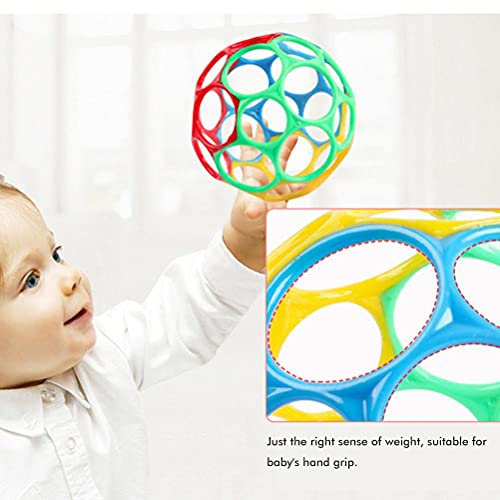 Bola de agarre para bebé, juguete sensorial, diseño flexible y fácil de agarrar, dentición y agarre para mejorar la experiencia visual y auditiva