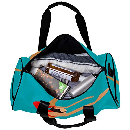 Bolsa de deporte redonda con correa de hombro desmontable para gimnasia rítmica y artística, bolsa de entrenamiento para mujeres y hombres