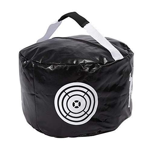 Bolsa de entrenador de impacto de golf Golf, equipo entrenamiento de golf, bolsas golpe fuerza, material PU impermeable y cremalleras, entrena su columpio de manera efectiva, para al aire libre, negro