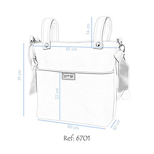 Bolso para Silla de Paseo - Talega para silla de Paseo Rosy Fuentes- Incluye Asa larga para el hombro, bolsillos interiores y Lazos - Limpieza Sencilla 0-blanco