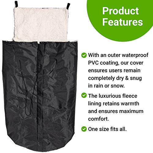 Bramble - Cubierta de Silla de Ruedas con Forro Polar/Manta Térmica de Protección para Silla de Ruedas/Ideal para Uso En Casa y en Viajes
