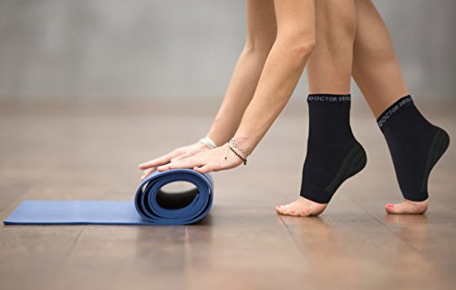 Calcetines de compresión - Para fascitis plantar - Reforzados con cobre - Producto desarrollado por médicos - M