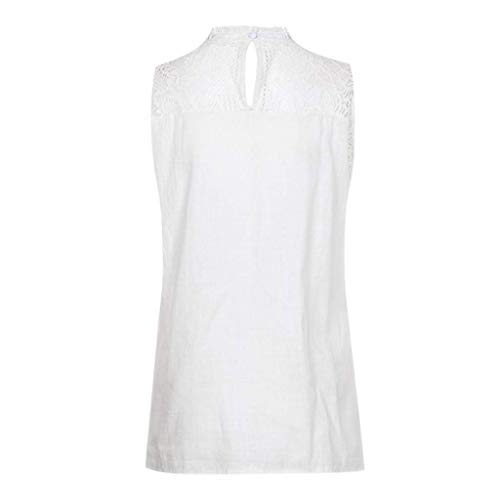 Camisetas Mujer Dia de la Mujer Verano Patchwork De Encaje Casual Ahuecar Volantes Manga Corta Suéter De Cuello De Tortuga Linda Blusa Floral Camiseta Blanca para Mujer Hanyixue