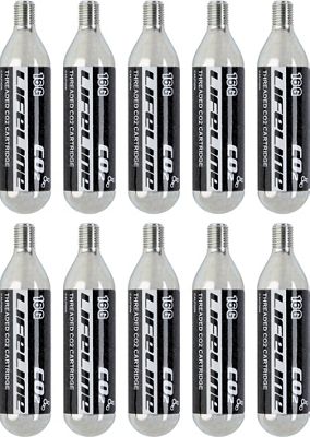 Cartucho inflador de cubiertas LifeLine CO2 (16g x 10) - Plata, Plata