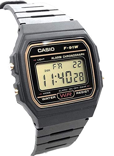 CASIO Reloj Hombre de Digital con Correa en Resina F-91WG-9QEF