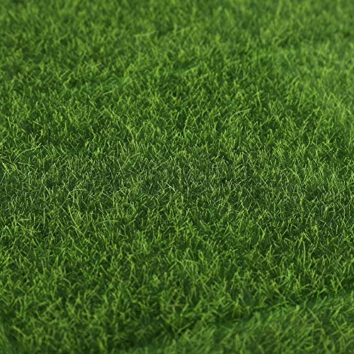 Césped Artificial / tapete / Césped Artificial Exterior Falso Césped Verde de Alta Densidad Realista Jardín Alfombra de Césped, 10 Unidades, 15 x 15 cm, Verde