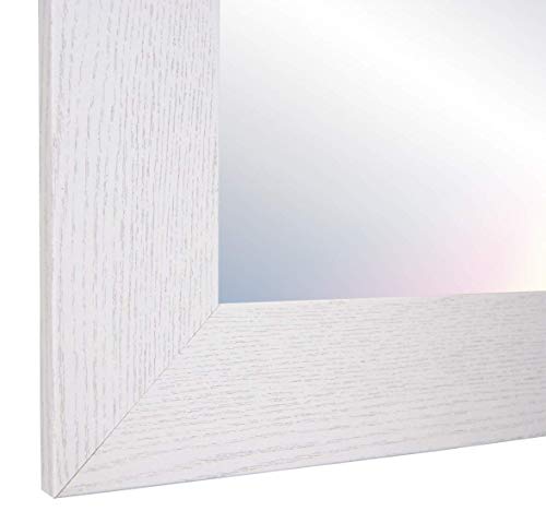 Chely Intermarket - Espejos de Pared Cuerpo Entero 35x140cm (Marco Exterior 46,1x151,1cm) (Blanco) MOD-113 | Salón, recibidor, Comedor, Acabado Elegante.(113-35x140-6,25)