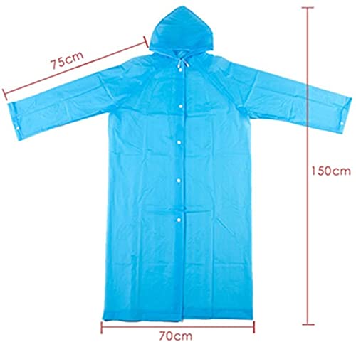 Chubasqueros Impermeable,Abrigo de Lluvia Ninos Paquete Poncho de Lluvia Impermeable Reutilizable con Capucha y Mangas Unisex EVA Poncho para Viajes,Excursionismo y Exteriores Blanco,Transparente