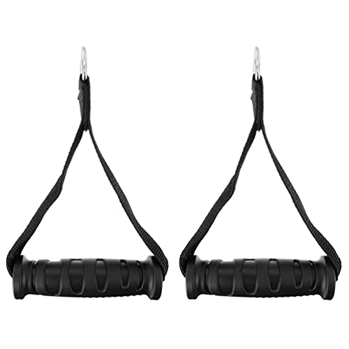 CLISPEED 2 Unidades de Asas de Ejercicio de Alta Resistencia para Cables Accesorios de La Máquina Actualización de La Banda de Resistencia Mango de Reemplazo Equipo de Fitness para Pilates