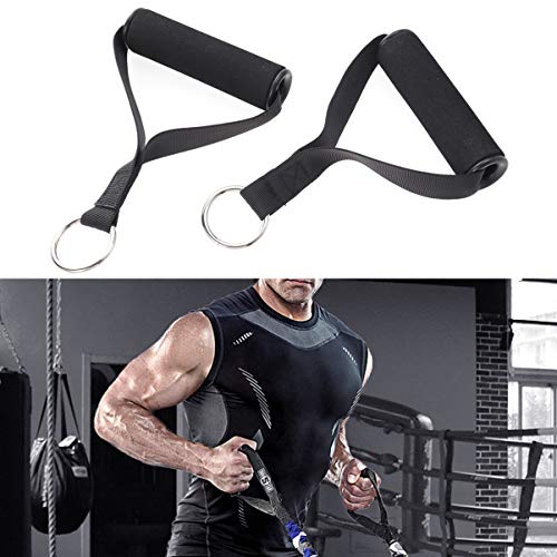 CLISPEED Bandas de Polea de Resistencia Entrenamiento de Entrenamiento Manija de La Correa Manijas de Ejercicio de Servicio Pesado Accesorio para Máquina de Cable Ejercicio de Yoga Pilates