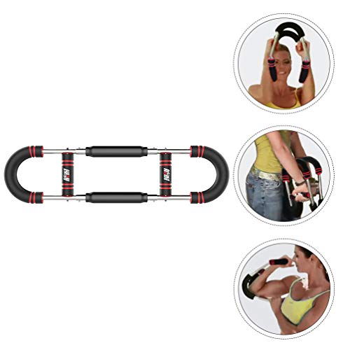 CLISPEED Máquina de Barra de Empuje Expansor de Pecho en Casa Equipo de Entrenamiento Kit de Gimnasio de Ejercicio de Resistencia de Resorte Portátil para Casa