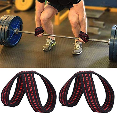 Correas de Levantamiento de Pesas,1 Par Correas de Entrenamiento de Levantamiento de Pesas Nylon Suave Weight Lifting Straps Correas de Agarre de Levantamiento de Pesas para Mujeres y Hombres S / M(M)