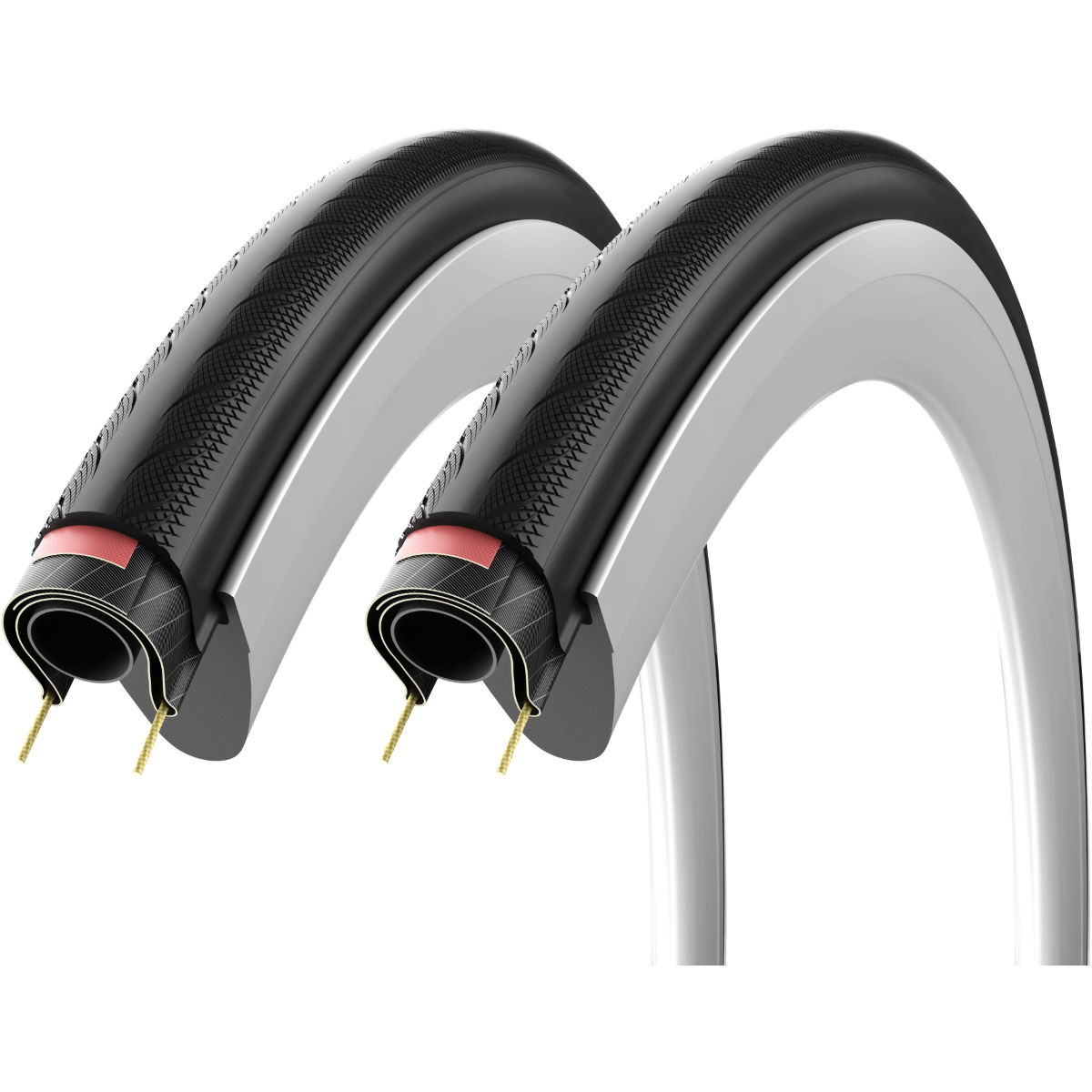 Cubiertas Vittoria Rubino Pro Clincher 23c (negras) - Cubiertas
