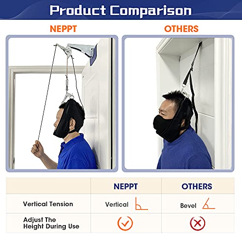 Cuello Unidad de tracción cervical Kit sobre la puerta Dispositivo en el hogar Cuello Descompresión espinal Ortopedia Terapia física Tracción en la parte superior Máquina el alivio del dolor