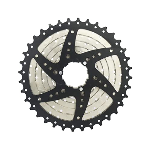 CYSKY Cassette de 9 velocidades 11-25T/11-28T/11-32T/11-36T/11-40T Cassette Apto para Bicicleta de montaña, Bicicleta de Carretera, MTB, BMX, Sram Sunrace Shimano ultegra XT (Peso Ligero) (11-36T)
