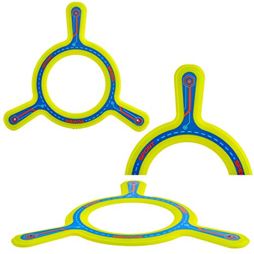deAO Conjunto Boomerang de 5 Piezas para Principiantes Set de Bumerán Multicolor Actividades Deportivas Infantiles y en Familia al Aire Libre