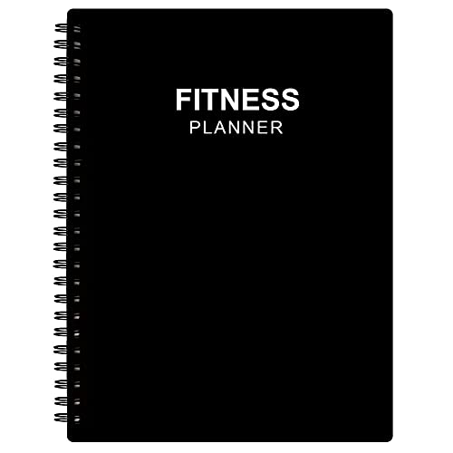 Diario de fitness para mujeres y hombres – Diario de entrenamiento A5 para rastrear la pérdida de peso, gimnasio, progreso de culturismo, seguimiento diario de salud y bienestar