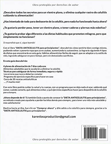DIETA ANTI-CELULITIS para Principiantes: ¡Perder Peso sin Sacrificios! Recetario 2022 para Adelgazar Rápidamente y Quemas Grasas. Vientre Plano, ... Definidos y un Abdomen y Cintura Envidiables