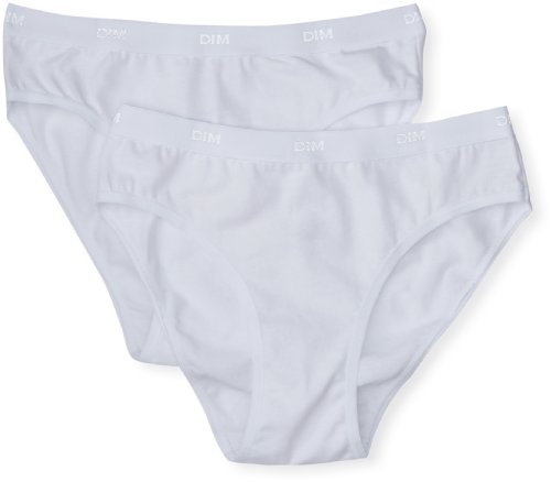 DIM 6C65000-EC-02 Pocket Basic 2 Culottes Braguitas para Niña, Color Blanco, Talla 10 Años (Talla Fabricante : 10 Años)
