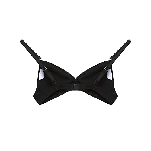 DIM Sujetador de niña sin aros con copas removibles de algodón Negro Talla 75A