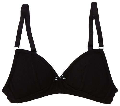 DIM Sujetador de niña sin aros con copas removibles de algodón Negro Talla 75A