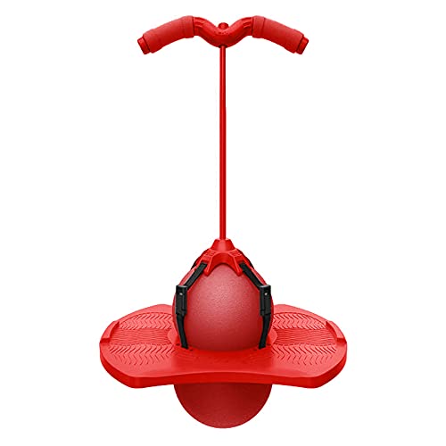 Divertido Pogo Ball Pogo Stick Jumper Balance Ball Hopper Toy con bandas elásticas Board Bounce Space Ball Toy Kids Body Growing Fitness Ejercicio Juguetes Adultos Niños Juegos de interior Juguete